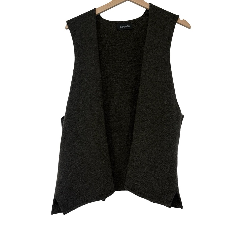 Eskandar Wool Blend Vest Sz M